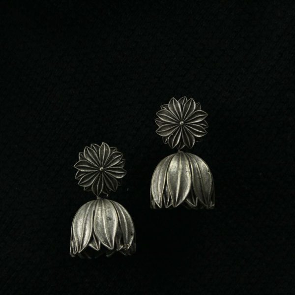 Gypsy Jewellery/ Oxidised Silver Earrings