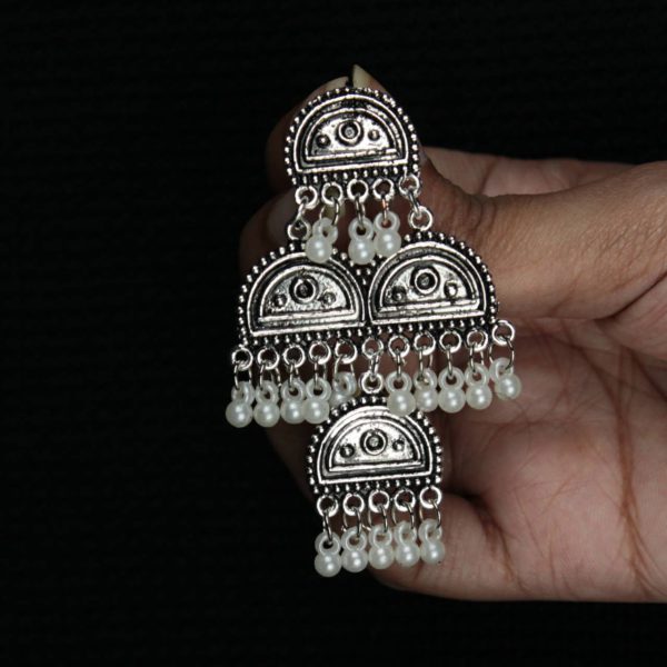 Gypsy Jewellery/ Silver Oxidised Earring