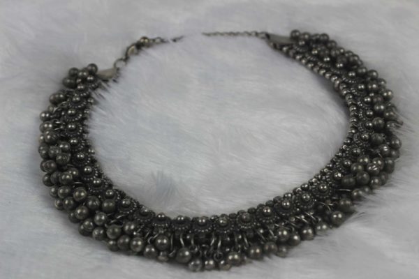 Gypsy Jewellery/ Black polish Ghungroo choker