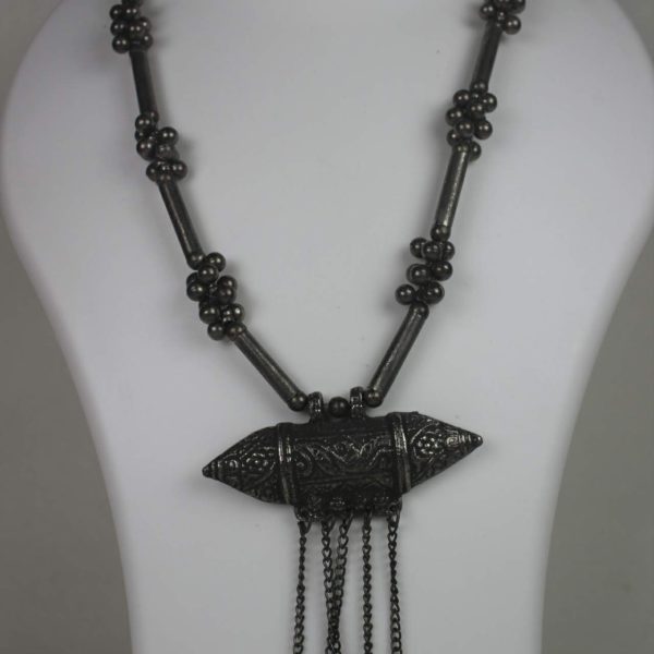Clustered Ghungroo Long Chain Necklace