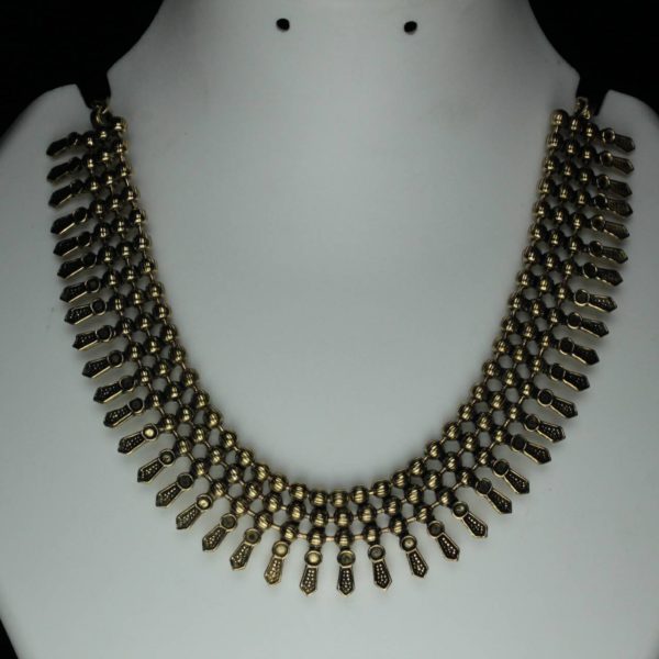 Gypsy Jewellery/ Oxidized Golden Choker Necklace