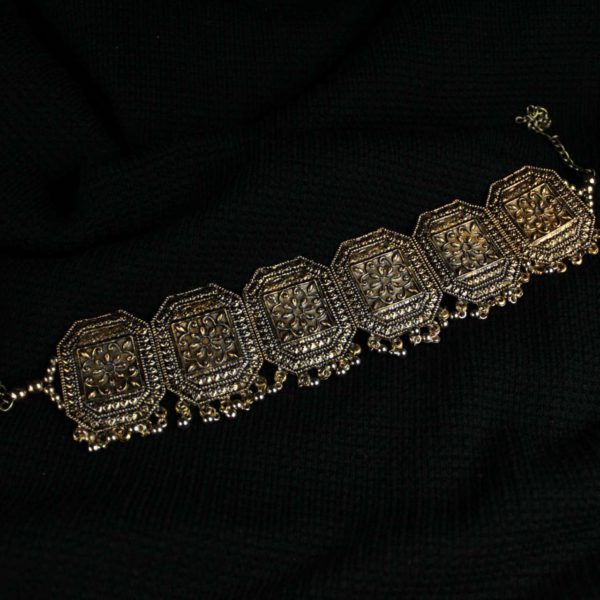 Gypsy Jewellery/ Oxidized Golden Choker