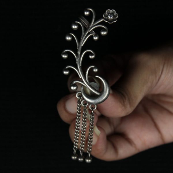 Gypsy Jewellery/ Silver Replica Earcuff Earrings