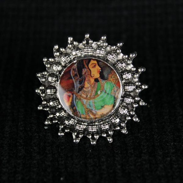 Gypsy Jewellery/ Digital Maharani Printed Ring