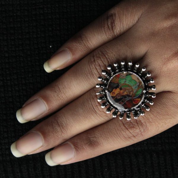 Maharani Printed Ring