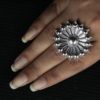 Gypsy Jewellery/ Oxidized Sunflower Ring