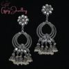 Gypsy Jewellery/ Oversized Chandbali Stone Earring